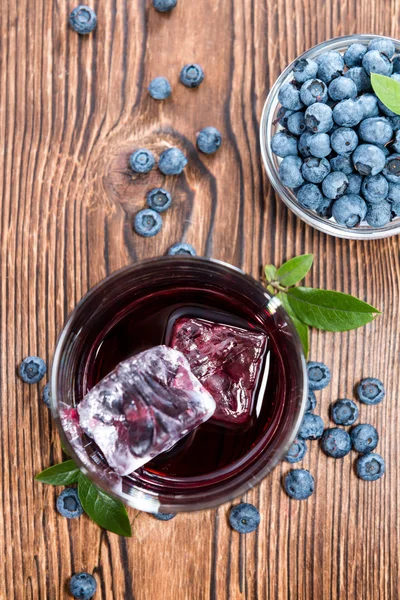 Blueberry likör skott — Stockfoto