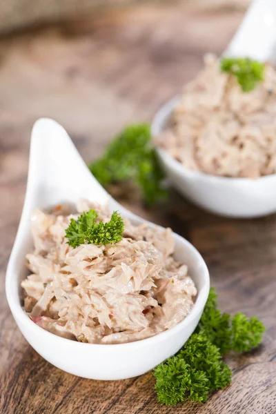 Spoon Bowls with Tuna — Stock Photo, Image