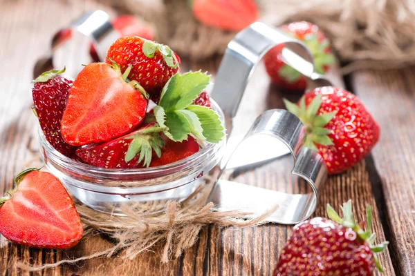 Vers gesneden aardbeien — Stockfoto