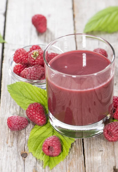 Raspberry Juice in glass — Stock Photo, Image