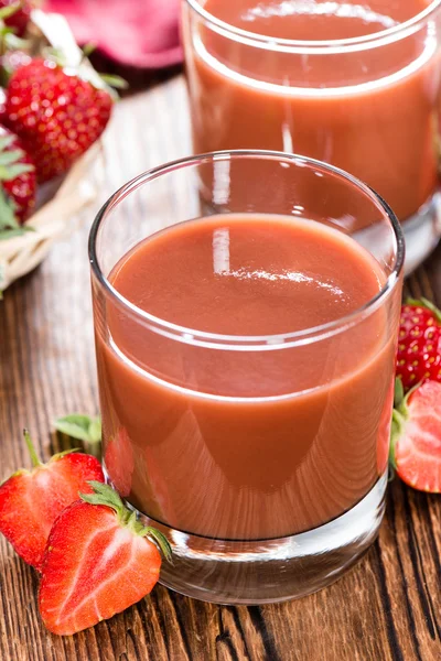 Glass of Strawberry Juice — Stock Photo, Image