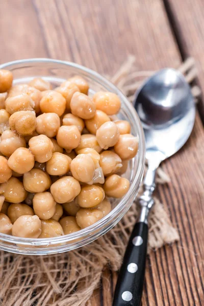 Canned Chick Peas — Stock Photo, Image