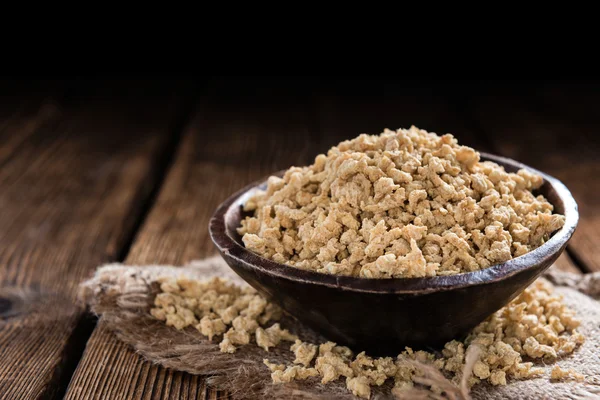 Bowl with soy meat — Stock Photo, Image