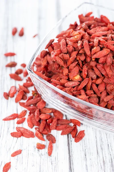 Goji Berry seco em tigela — Fotografia de Stock