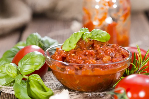 Salsa di pomodoro fresca — Foto Stock