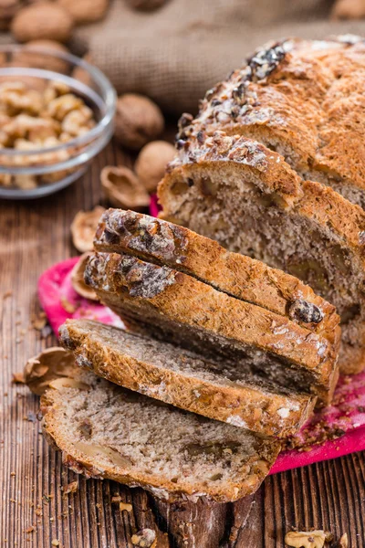 Fresh sliced Walnut Bread — Stock Photo, Image