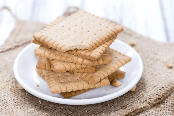 黄油饼干的部分 — 图库照片