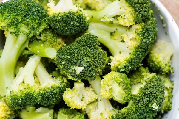 Bowl with Cooked Broccoli — Stock Photo, Image