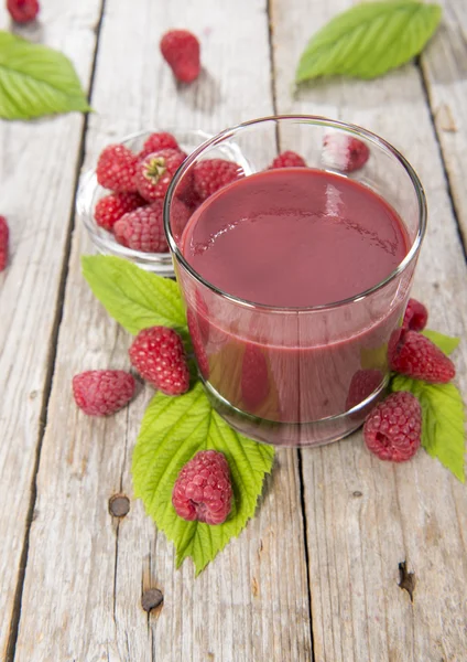 Raspberry Juice in glass — Stock Photo, Image