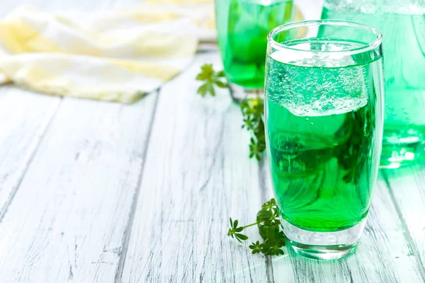 Sparkling Woodruff Drink — Stock Photo, Image