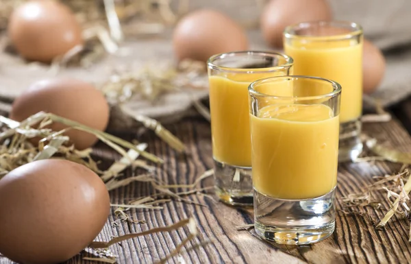 Fresh made Egg Liqueur — Stock Photo, Image