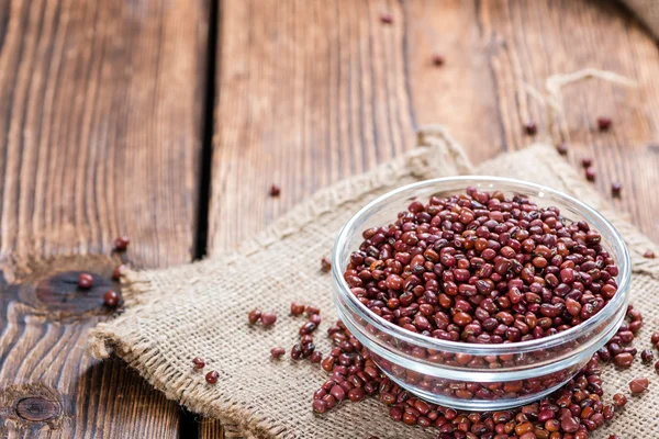 Red beans in glass bowl — Stock Photo, Image