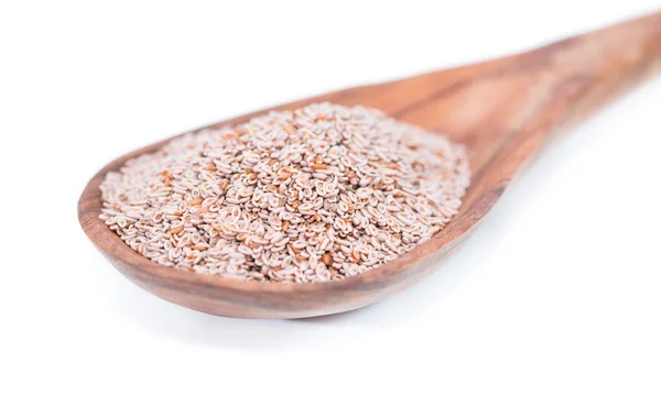 Tas de graines de psyllium sur cuillère — Photo