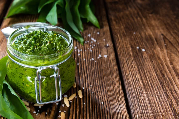 Pesto Ramson fatto in casa — Foto Stock