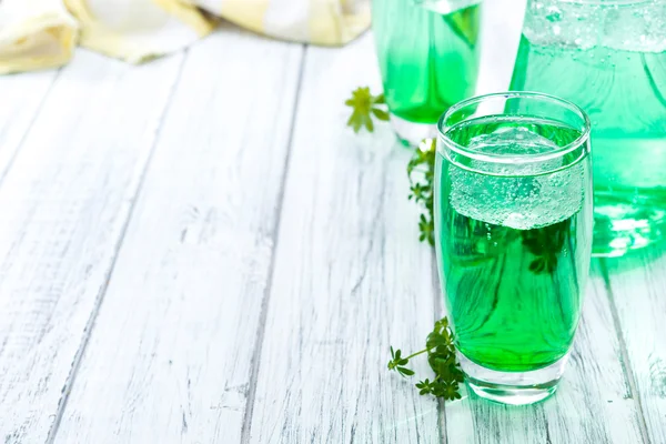 Woodruff Drink in a glass — Stock Photo, Image