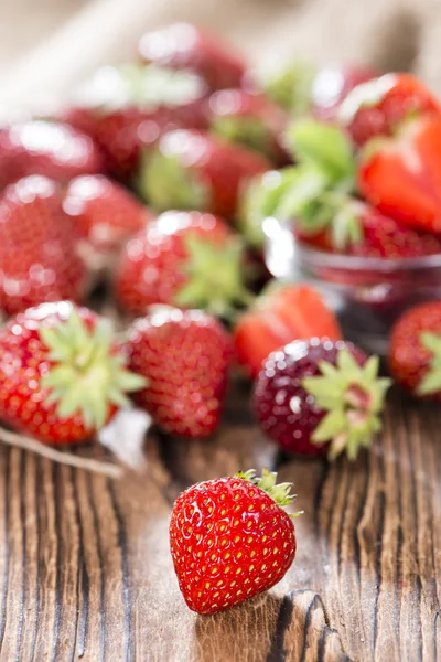 Gedeelte van verse aardbeien — Stockfoto