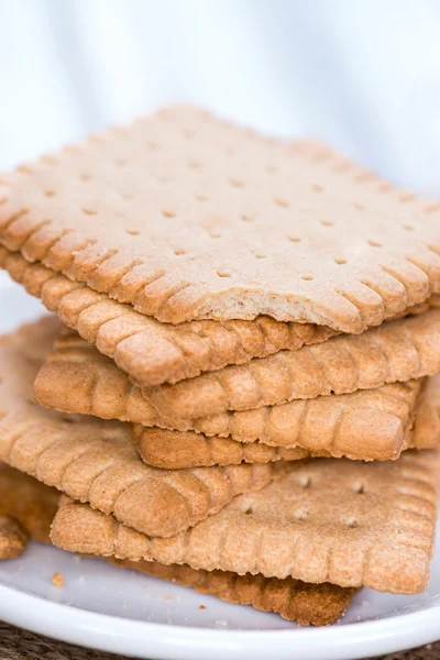 Gestapelte Butterkekse — Stockfoto