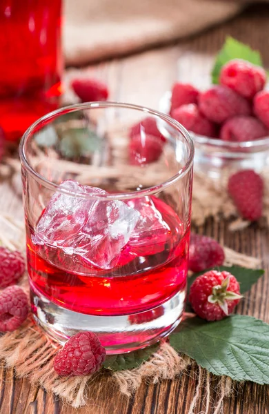 Homemade Raspberry Liqueur — Stock Photo, Image