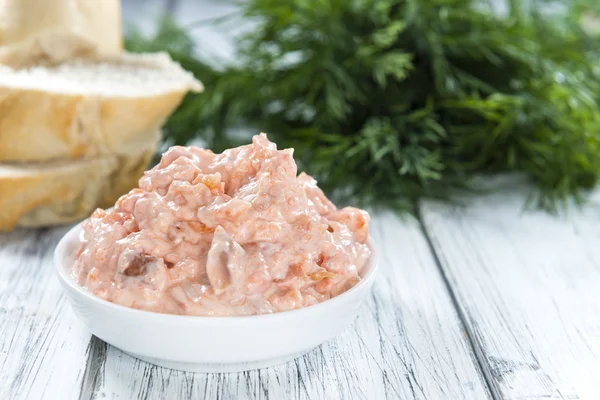 Салат из лосося — стоковое фото