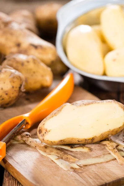 Del av skalade potatis — Stockfoto