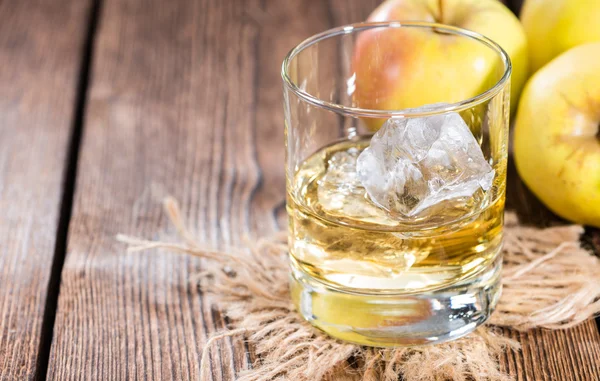 Glass with Apple Liqueur — Stock Photo, Image