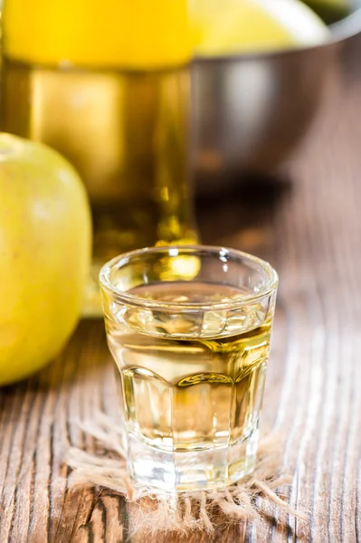 Apple Liqueur Shot — Stock Photo, Image