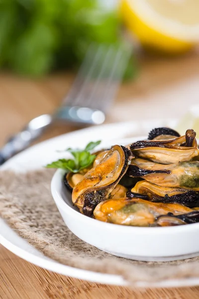 Tasty Mussels (close-up shot) — Stock Photo, Image