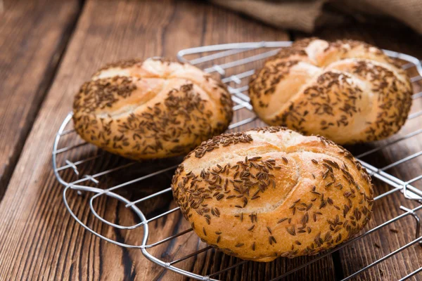 Rustic Rolls with Caraway — Stock Photo, Image