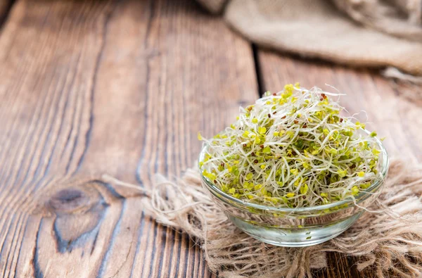 Etwas frische Brokkoli-Sprossen — Stockfoto