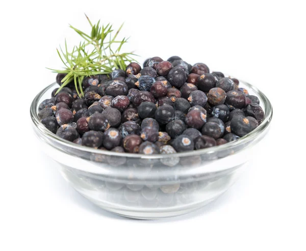 Juniper Berries in a bowl — Stock Photo, Image