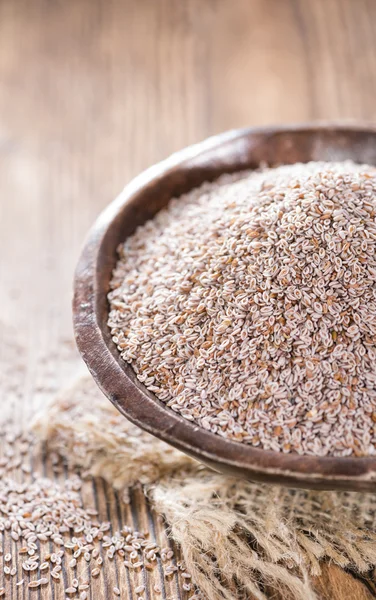 stock image Psyllium Seeds in a bowl