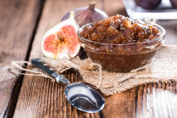 Fig Marmalade in a glass — Stock Photo, Image