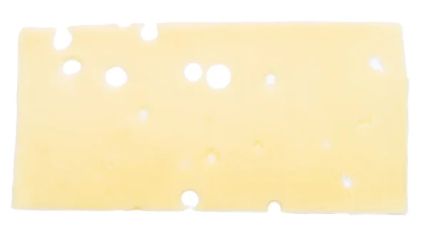 Нарізаний сир ізольовано на білому — стокове фото
