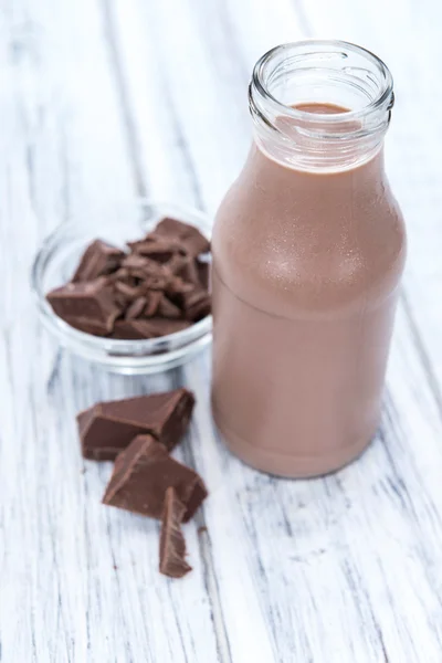 Milk Beverage on a rustic table — Stok fotoğraf