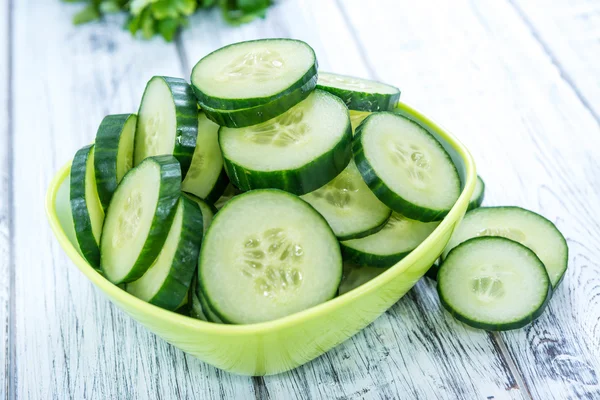 Portion frische Gurken — Stockfoto