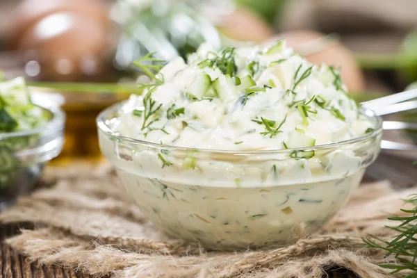 Frisch zubereitete Sauce Remoulade — Stockfoto