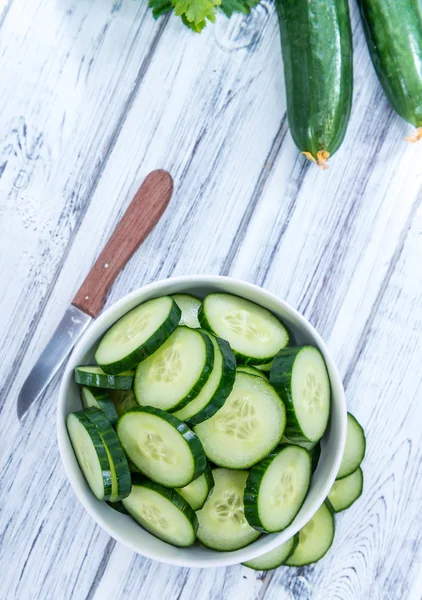 Haufen frischer Gurken — Stockfoto