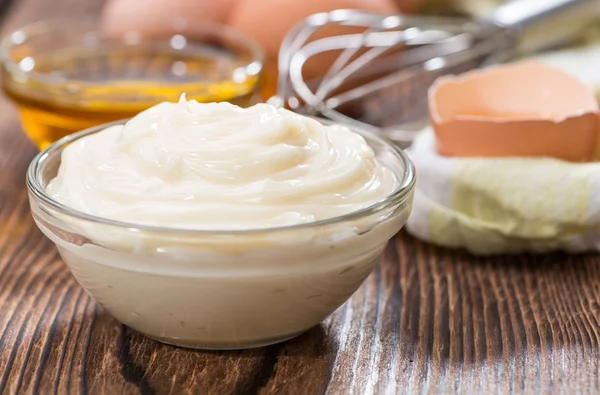 Fresh homemade Mayonnaise — Stock Photo, Image