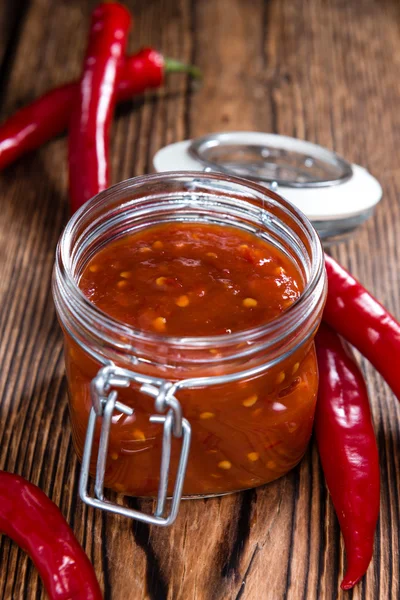 Zelfgemaakte Sambal Oelek — Stockfoto