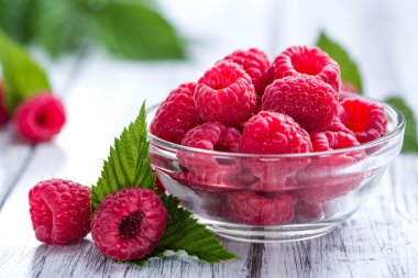 Portion of fresh Raspberries clipart