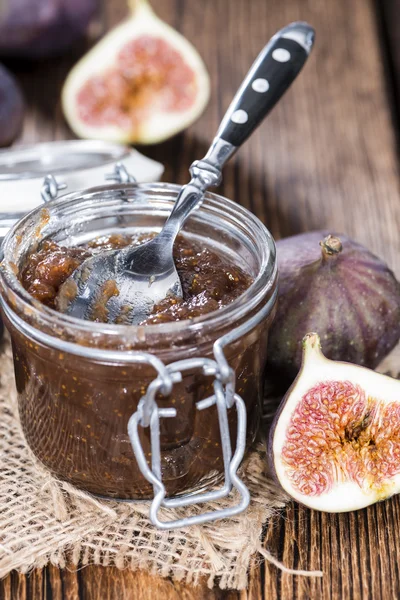 Porção de doce de figo caseiro fresco — Fotografia de Stock