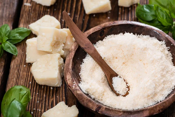 Heap of grated Parmesan — Stock Photo, Image