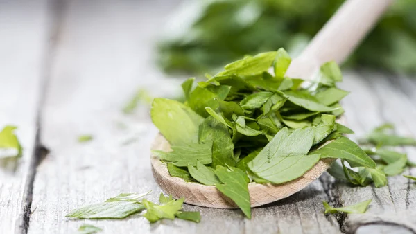 Portion of fresh Lovage — Stock Photo, Image