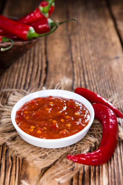 Salsa de chile Sambal Oelek —  Fotos de Stock