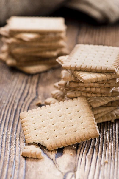 Gestapelte Butterkekse — Stockfoto