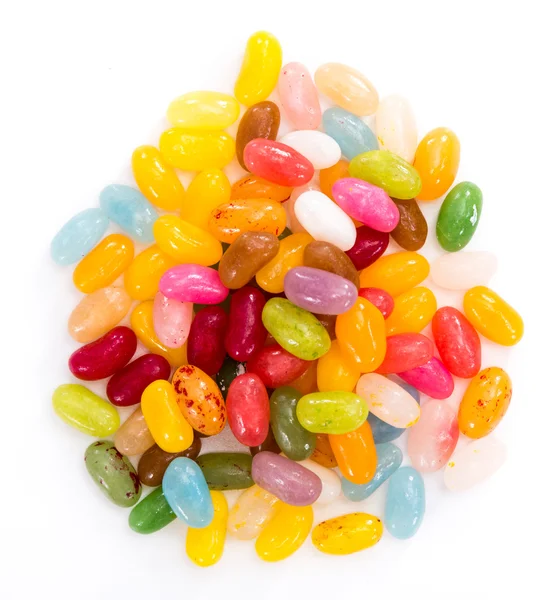 Jelly Beans geïsoleerd op wit — Stockfoto