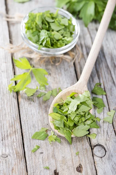 Portion of fresh Lovage — Stock Photo, Image