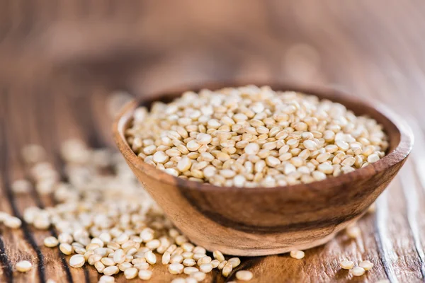 Small portion of uncooked Quinoa — Stock Photo, Image