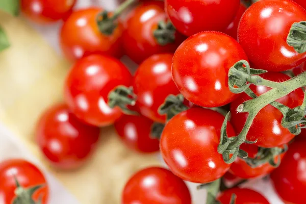 Stos świeżych pomidorów Cherry — Zdjęcie stockowe