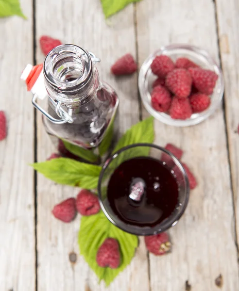 Raspberry Treacle in a glass — Stock Photo, Image